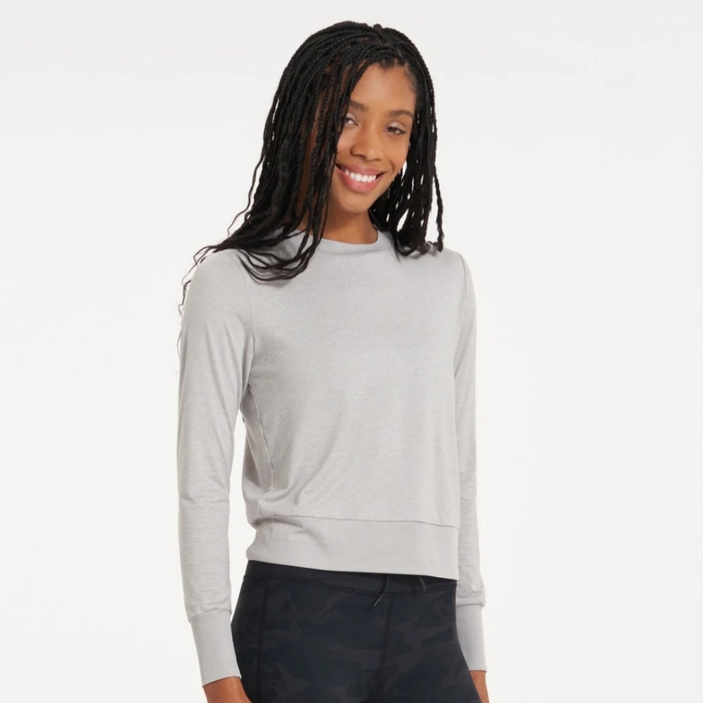 Vuori Daydream Crew Light Heather Grey sz Med